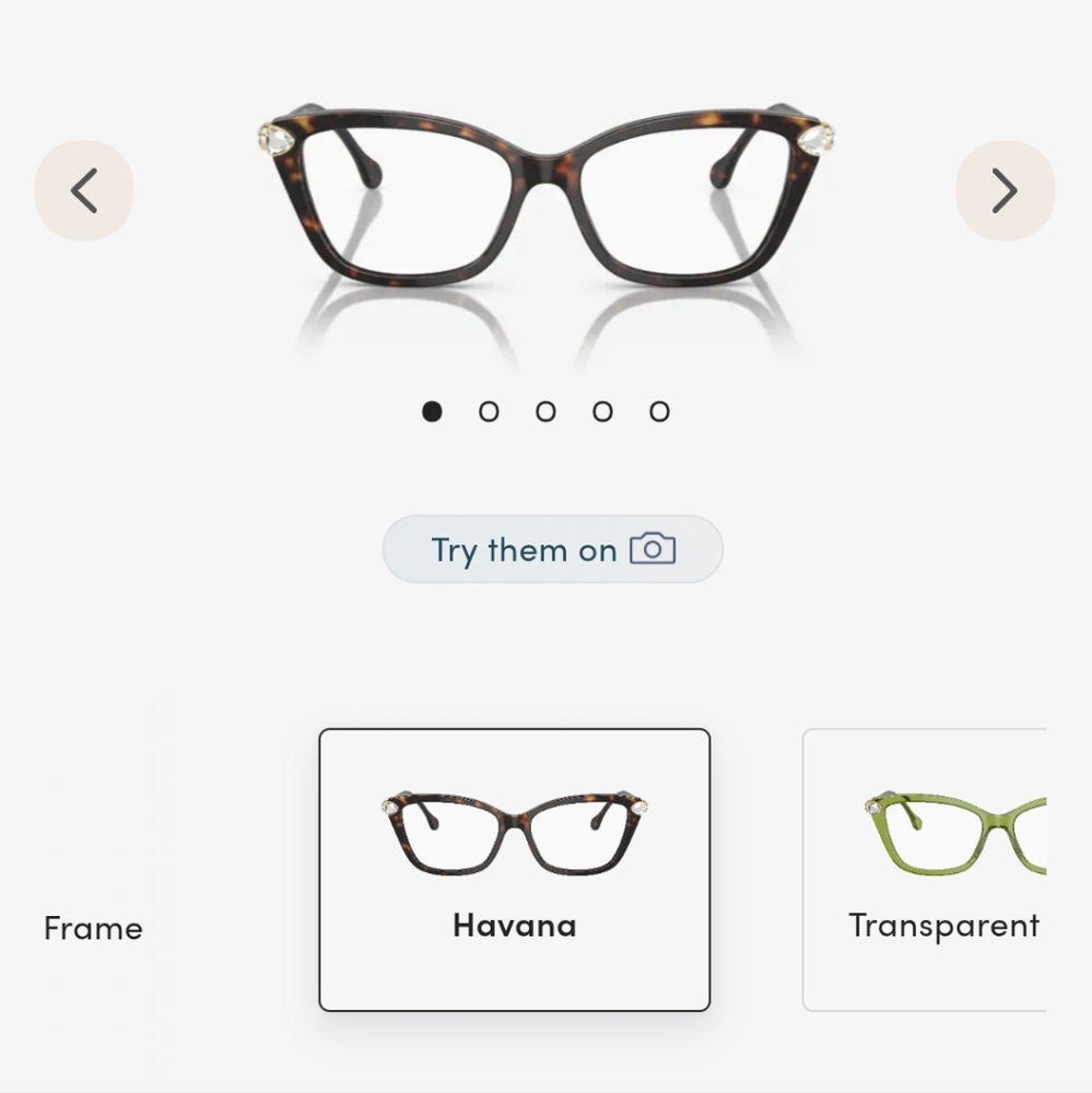 Swarovski Sk2011 W.crystals,Cat Eye Bifocal Glasses Elegant Accessories W.pink C - Picture 10 of 11